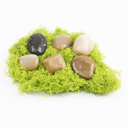 10lbs 1-2 Inch River Rocks, Decorative Mixed Pebbles for Garden Landscaping, Indoor Plants, Fish Tanks, Vases, and Succulents – Ideal for Home Decoration and Outdoor Gardens (Weight : 10 LB, Mixed)