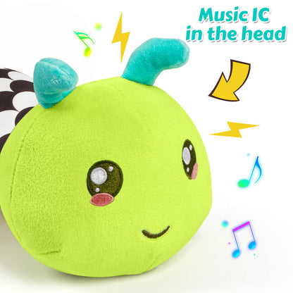 Baby Sensory Toy + Baby Stuffed Musical Caterpillar