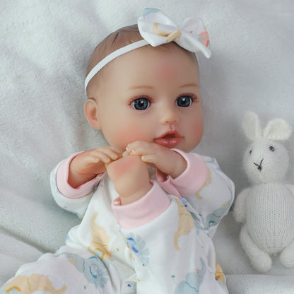 SCOM Realistic Baby Doll Girl - 16 inch Soft Body Baby Dolls with Accessories, Real Life Cute Toddler, Lifelike First Doll with Vinyl Body for Kids 3 4 5 6 + Year Old Gifts Hispanic