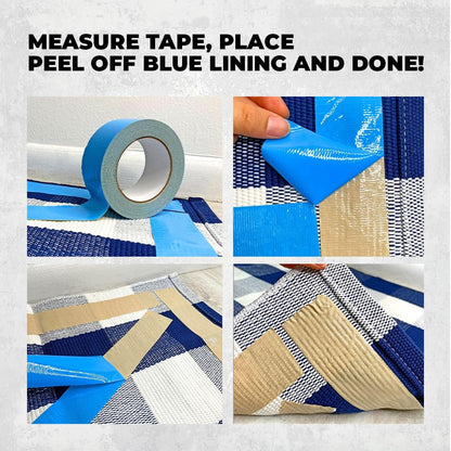WOD Double Sided Carpet Tape, 2 inch x 25 ft. Heavy-Duty Tack, Residue Free, for Convention & Trade Shows Indoor/Outdoor Rugs DCCT110W