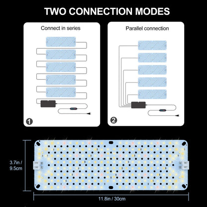 5Pack 2026 Ultra-Thin Panel Grow Lights for Seed Starting, Vegetables, Greenhouse & Under Cabinet & Shelf Plants with Timer 4/8/12/16/20H, Free Connect Full Spectrum Indoor LED Plant Growing Lamps