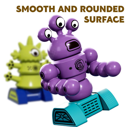 TEMI Magnet Robot Toy for Kids 3-5 Years Old - Monster Magnet Toys Stacking Transform Toys with Storage Box, Set for Boys Age 3 4 5 6 7 Years Old Boys, Christmas and Birthday Gifts