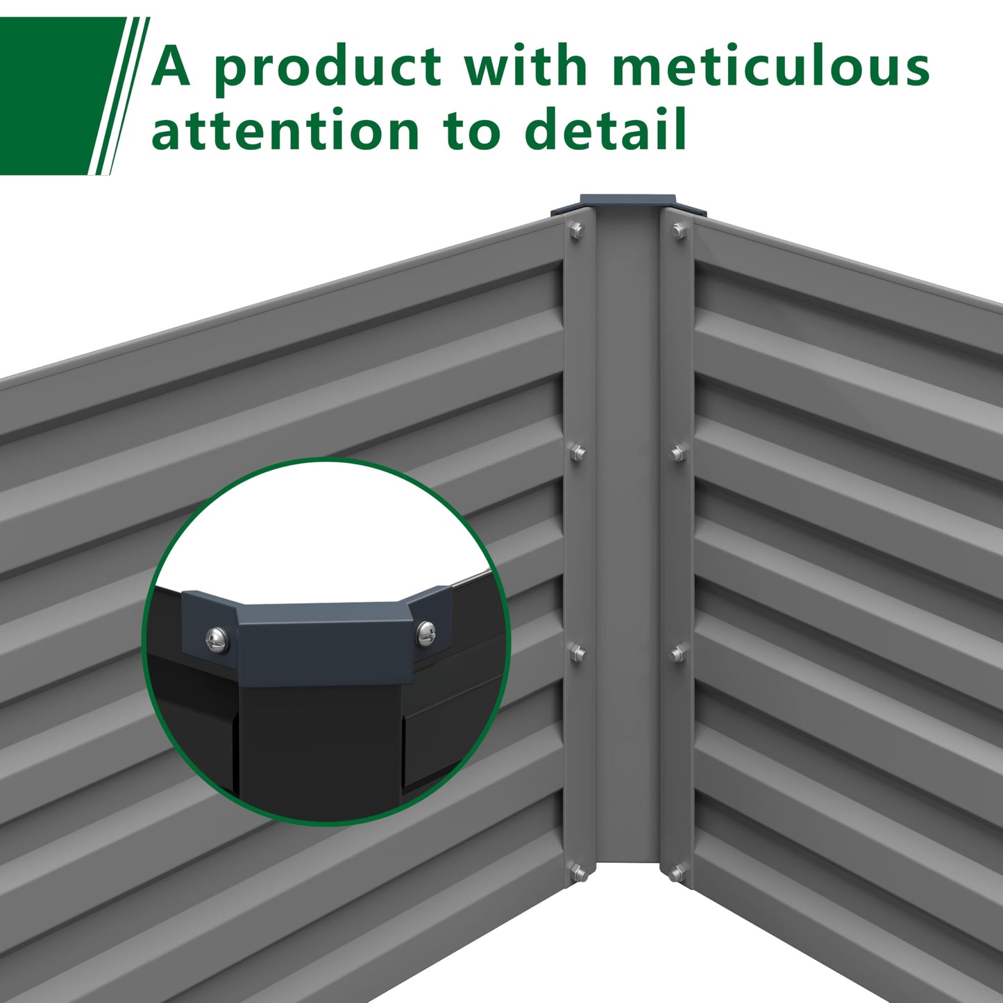 MGNO 12x2x1.5FT Galvanized Raised Garden Bed-Outdoor Planter Box for Vegetables-Metal Garden Bed,RRectangle Planting Box for Herb,Flower,Black