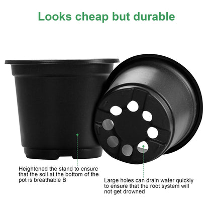 MIXC Plant Nursery Pots with Humidity Dome 4" Soft Transparent Plastic Gardening Pot Planting Containers Cups Planter Small Starter Seed Starting Trays for Seedling with 10pcs Plant Labels，30 Sets…
