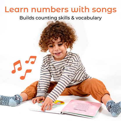 Cali's Books ABC & Count Bundle - Educational Learning Toys for Toddlers, Number, Alphabet, Music Book for 1 Year Old