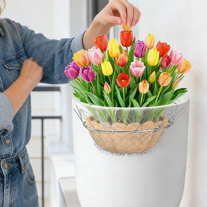 Adjustable Planter Insert - Heavy Duty Rustproof Riser Chains,Planter Filler Support,for Outdoor Indoor Flower Potted Home