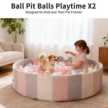 Heopeis Ball Pit Balls Play Balls - 100 Pieces Baby Soft Plastic Balls BPA&Phthalate Free Non-Toxic Crush Proof for 1 2 3Years Old Toddlers Baby Kids Birthday Pool Tent Party