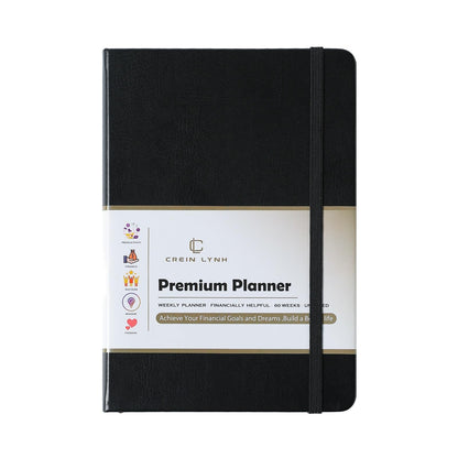 Planner 2025-2027, 36 Months Weekly and Monthly Planner with Budget & Goal Setting, 8.3" x 5.7", Flexible Cover, Daily Organizer with Inner Pocket, Bookmarks, Pen Holder for School Office Home, Black