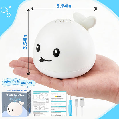 Baby Bath Toys for Kids Ages 1-3, Pool Water Toys for Baby 1 2 3 Year Boy Girl, Whale Bath Toy Sprinkler Light up Bath Toys for Babies 6-12 Months, Toddlers Bathtub Toys Baby Birthday Gifts