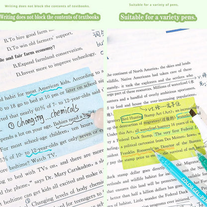 Cute Monster Pattern Sticky Note，Funny Rainbow Transparent Sticky Notes Roll，Cartoon Notes Memo Pad,Back to School Gift for Teachers & Students (style1)