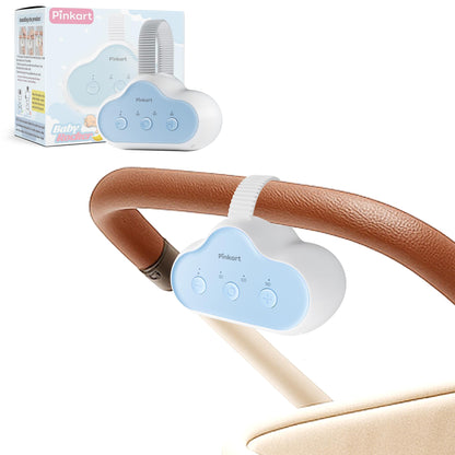 Pinkart Rechargeable Stroller Rocker Device – Hands-Free Baby Rocker & Sleep Soother, Quiet Motor, Fits Stroller Handle, Bassinet & Crib, 3 Speeds, 4 Timer Settings, for Newborns to Toddlers