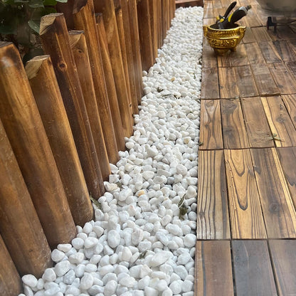 YISZM 5lb White Pebbles for Indoor Plants, 1-2 Inch Natural River Rocks, Snow White Decorative Stones, Ideal for Fish Tank, Vases, Crafting, Home Decor and Garden Landscaping Rocks