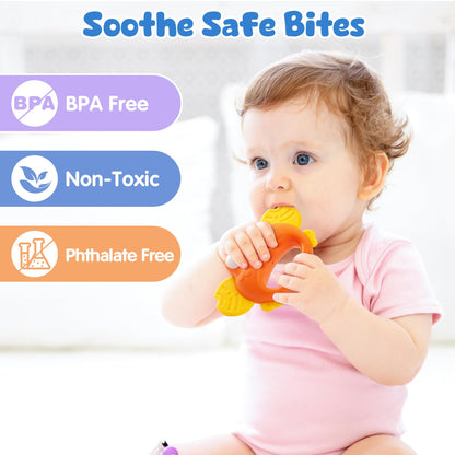 Vanmor Baby Rattles 0-6 Months | Sensory Toys for Infants 6-12 Month, Wrist Rattle Socks, Foot Finder & Teething Toys | Teether Grasping Shaker for Newborn, Must Haves Montessori Baby Shower Gifts