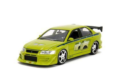 Jada Toys Fast & Furious 1:24 Brian's Mitsubishi Lancer Evolution VII Die-cast Car, toys for kids and adults, Lime Green (99788)