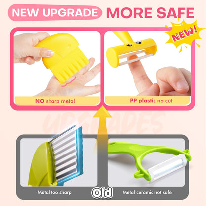 Toddler Girl Cooking Set with Storage Box-Girls Pink Kitchen Set,Safe PP Material Baby Girl Montessori Kitchen Tools for Real Cooking,Dishwasher Safe,Fun Bird-Shaped Little Chef Set