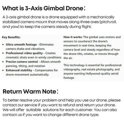 Bwine F7MINI 4K(RC3) Drones with Camera for Adults, 8K Photo 4K Video, RC with 1080P Screen, 20000ft Transmission, 64min Flight, 3-Axis Gimbal, 249g FAA-Exempt, GPS Track, Auto Return, Beginner Mode