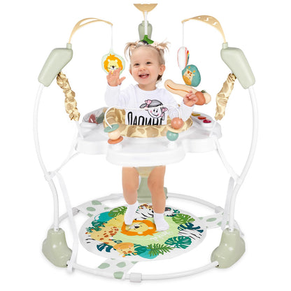 Otrolepota Baby Activity Center, Infant Jumpers and Bouncers with Music, Lights, Infant Toys, 360°Rotating Seat, 3 Adjustable Heights, Baby Play and Learning Center for 6+ Months