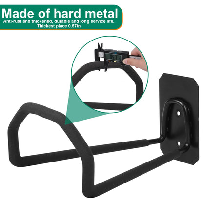 PeoMev Garden Hose Holder Wall Mount - Heavy Duty Water Hose Holders for Outside, Metal Hoses Hanger Sturdy Hose Reel Hooks for Garden