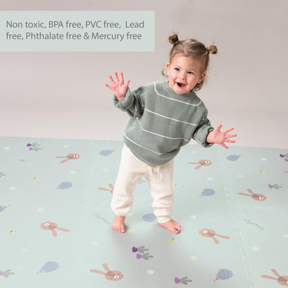 Taf Toys Baby Play Mat - Play Pen Tummy Time Mat & Crawling Mat Foam Play Mat for Baby with Interlocking Floor Tiles 72x48 Inches Puzzle - Baby Floor Mat Infants & Toddlers (X-Large)
