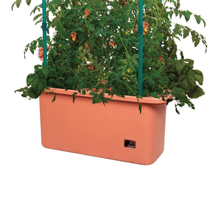 Hydrofarm GCTR 10 Gal Tomato Garden Planting Grow System with 4 Foot Trellis Tower on Wheels for Indoor/Outdoor Climbing Vines, Flowers, and Gardens
