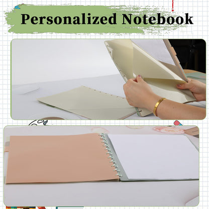 32 Pcs Discbound Pocket Dividers 8.5 x 11 Dividers with Discbound Notebook Accessories Tabs and Pockets Discbound Pocket Folders for Business School Office