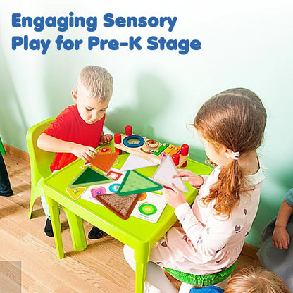 Samiusy Tactile Sensory Toys for Babies 6+ Months & Toddlers 1-3 Years | 6-Textured Sensory Mats for Fine Motor Skills | Washable Baby Play Wall Toys (6 Pack)
