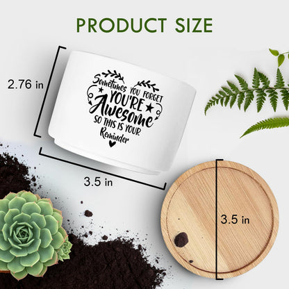 Jutasty Thank You Gifts for Women, Funny Succulent Plant Pot, Cactus Flower Planter Gifts, Appreciation Inspirational Farewell Going Away Gifts for Women Men Boss Lady Manager Coworkers (No Plants)