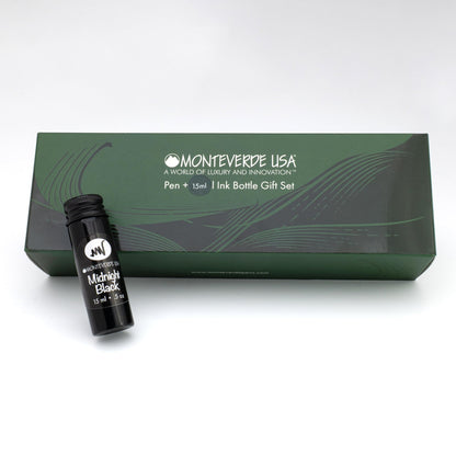 Monteverde USA Dragon Tree Fountain Pen – Blue/Brown Extra Fine Nib with Free 15ml Ink Bottle – Luxury Writing Gift Inspired by Nature for Collectors & Professionals