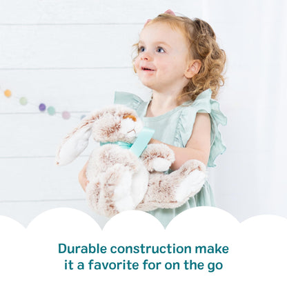 Melissa & Doug Burrow Bunny Stuffed Animal Plushie with Big Feet, Floppy Ears & Fluffy Tail, Adorable Pretend Play Toddler Toys for Girls & Boys 3+