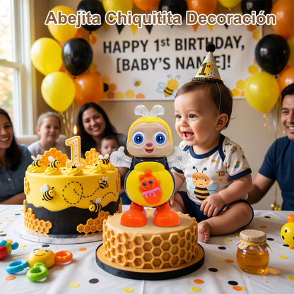 Dancing Bee Toy with Music & LED Lights - Abejita Chiquitita Interactive Walking Toy for Toddlers, Juguete de Abeja Bailarina para Niños, Sensory Learning Gift for Boys Girls 1 2 3+