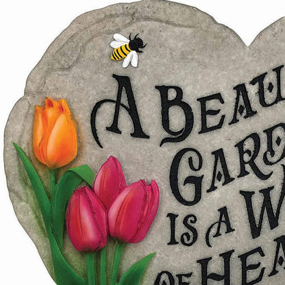 Spoontiques - Garden Décor - Beautiful Garden Stepping Stone - Decorative Stone for Garden