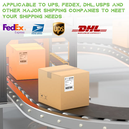 MFLABEL 4x6 Direct Thermal Shipping Labels - 4 Rolls of 450 Labels/Roll, Compatible with Zebra 2844/ZP450/ZP500/ZP505, USPS/FedEx/UPS/Amazon Shipping, Smudge-Resistant & Permanent Adhesive