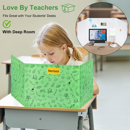 Ubenic 24-Pack Desk Dividers for Students, Space Cardboard Privacy Boards for Student, Privacy Shield Folder Boards, Classroom Divider Shield for School Teachers Home