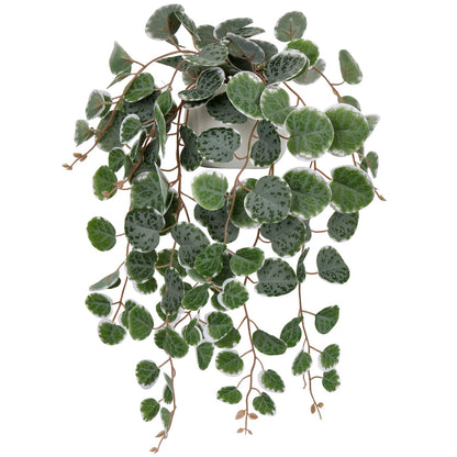 Briful Fake Plants Indoor 16'' Artificial String of Hearts Plants with Ceramic Pot Faux Draping Vine Plants for Home Bathroom Table Shelf Office Hotel Decor