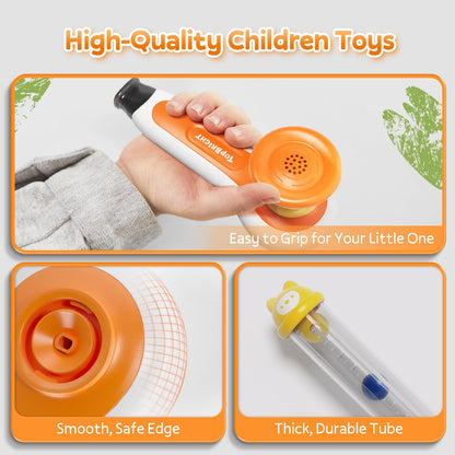 TOP BRIGHT 3 in 1 Sensory Toys for Toddler with Whistle, Ball Blowing, Floating Blow Pipe Balls – Autism Sensory Products, Fine Motor Skills, Toddler Toys for 3 4 5 Year Old Boys Girls Gifts