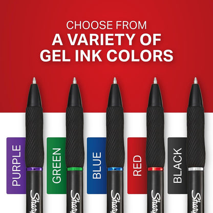 Sharpie S-Gel Pens, Medium Point (0.7mm), Purple Gel Ink, 12 Count - For Home, Office, School