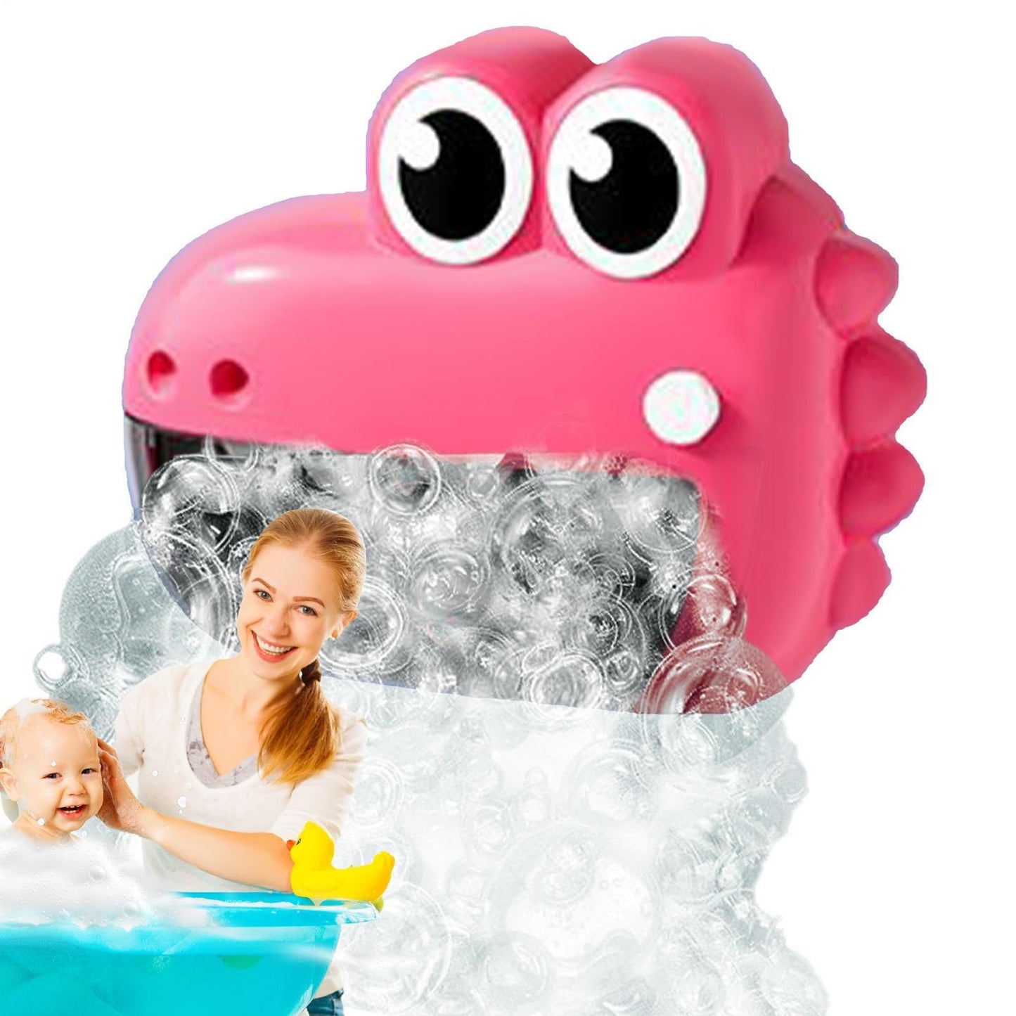 Bubble Machine for Bath Tub - Cute Frog Crocodile Bathing Toys for bathtimee | babyy Bathtub Bubble Machine Maker | Animal bathtimee Shower Toys for babyy Boy Girl