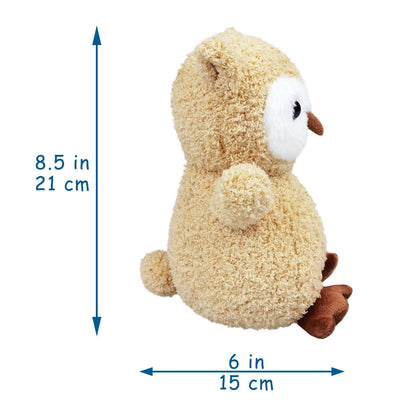 Doindute Light Brown Plush Owl Stuffed Animal Toy, Soft Cuddly Plushie Hugger Toy for Boys & Girls, Gifts for Kids or Girlfriend, 8.5 Inches