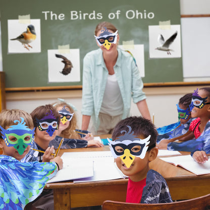 Creatoy Bird-Wings-Costume Kids Dress Up Wings for Play Boys Girls Eagle Owl Parrot Hawk Pretend Play Bird Party Supplies Halloween Favors