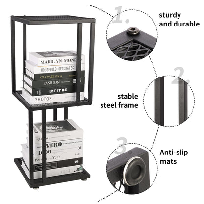 Dophenp 29" Plant Stand Indoor, 3 Tiered Corner with Heavy Duty Metal Mesh Shelf, Modern Decorative Flower Stand for Living Room Garden Patio