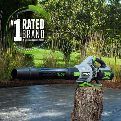 EGO POWER+ Leaf Blower Cordless 765 CFM with 56V 5.0Ah Battery and 320W Charger Included (LB7654) Plus Extra 2.5Ah Battery (BA1400T)