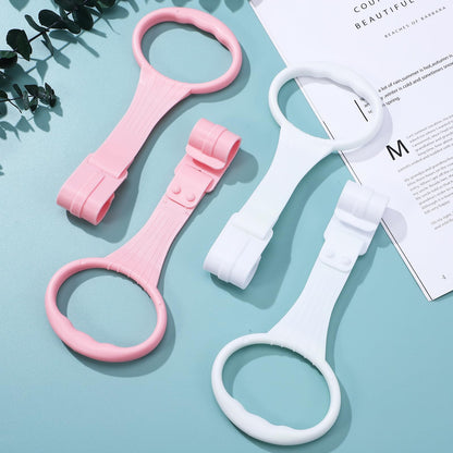 Baby Pull Up Rings for Playpen, Playpen Grippers and Assist Handles for Toddler Walking Training, Crib Standing Rings for Infant Playard, Nursery Accessories for Boy Girl, 4 Pcs
