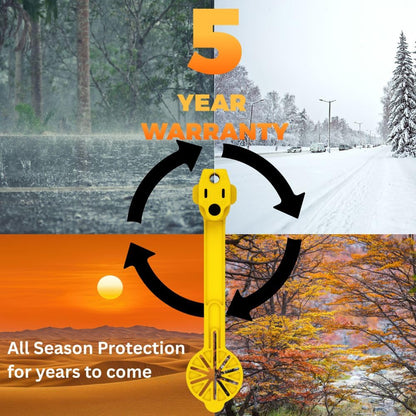 Prong Shield Outdoor Weatherproof Plug Cover - Extension Cord Waterproof Protector Covers for 120v Electric, 3 Prong Male End Weather Proof Exterior Ends Caps for Outside Electrical Plugs (5, Black)