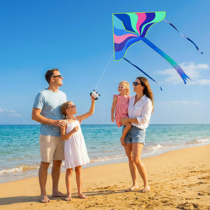 3 Pack Large Kites - Butterfly Delta Dragonfly Kites Easy to Fly for Adults Kids Beach Park Outdoor Game Activities, Gifts for Easter and Festival