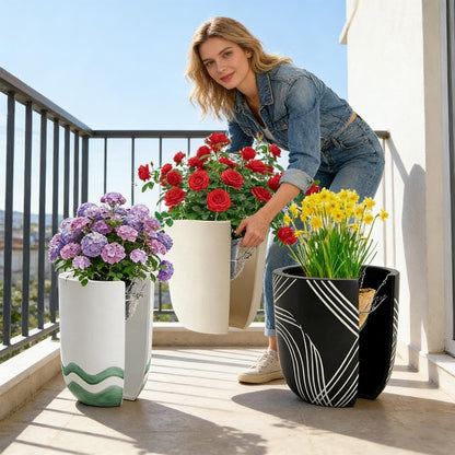 Adjustable Planter Insert For Pots, Heavy Duty Rustproof Plant Riser With Hanging Chains, Rustproof Stainless Steel Plant Pot With Chains For Indoor & Outdoor Flower Pots, Home Garden, Patio
