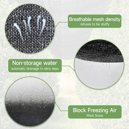 FOTMISHU 70% Shade Cloth 10ftx16ft Anti-Aging Sun Mesh UV Resistant Net, Sunblock Garden Tarp for Plant Cover, Greenhouse, Barn or Kennel, Flowers, Plants,