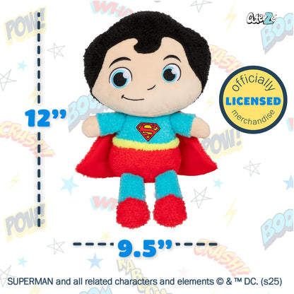Kids Preferred WB DC Superman Cuteeze Extra Soft Plush Stuffed Superhero Toy for Baby and Toddler Boys and Girls – 12 Inch Size