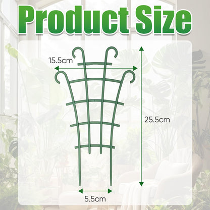 5 Pcs Trellis for Potted Plants,Stackable Plant Trellis for Climbing Plants Indoor, Small Plastic Support for Vine Ivy Hoya Houseplants Flower Plant Support