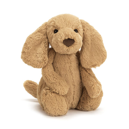 Jellycat Bashful Toffee Puppy Stuffed Animal, Medium 12 inches - Dogs and Puppies Plush Toy - Classic Children's Gift