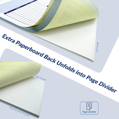 Harfesto Job Work Order Forms, Large Size Contractor Invoice Book 8-1/2" x 11-7/16", Invoice Receipt Book for Small Business, 2-Part Carbonless Forms, 50 Sets